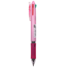 斑马牌 (ZEBRA)四色圆珠笔 0.7mm子弹头按压多功能原子笔 纤巧多色中油笔学生标记笔 B4A5 彩粉杆