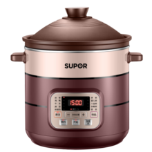 苏泊尔（SUPOR）电炖锅电炖盅煮粥熬粥电砂锅煲汤锅陶瓷婴儿辅食燕窝养生锅电锅 DG50YC806(5L大容量)