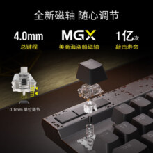 美商海盗船 (USCORSAIR) K70 MAX RGB 机械键盘 RT 可调节MGX磁轴 游戏键盘 全尺寸 8000Hz 竞技模式 黑色
