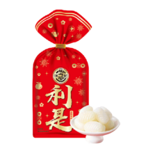 88VIP、需福袋：徐福记 利是糖 荔枝味糖果零食 扎花袋装280g