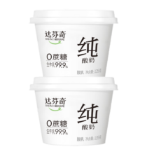 PLUS会员：Davinci 达芬奇 0蔗糖 纯酸奶 原味 135g*2杯*3件