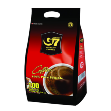 plus会员:G7 COFFEE越南进口 中原G7纯黑速溶咖啡  200g（2g*100包）