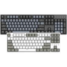 DURGOD 杜伽87/104键笔记本电脑PBT键帽机械键盘全键无冲（办公游戏电竞吃鸡键盘） TAURUS K310天然白 樱桃轴 无光 银轴