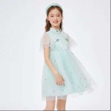 balabala 巴拉巴拉 汉服裙 儿童连衣裙女 中大童网纱公主裙
