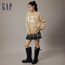 Gap 盖璞 男女秋冬新款宽松针织衫情侣装保暖毛衣718683