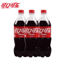 PLUS会员：可口可乐（Coca-Cola） 888ml瓶装 x3瓶