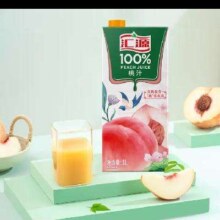 再降价、plus会员、需首购：汇源果汁100%桃汁浓缩果汁饮料1L*5盒+凑单品
