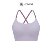 NEIWAI 内外 罗纹凉感吊带美背云朵无尺码文胸内衣女无钢圈无痕 均码