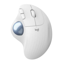 罗技（Logitech） ERGO M575 无线蓝牙双重连接人体工学办公轨迹球鼠标 M575 白色