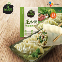 必品阁（bibigo）王水饺 荠菜猪肉1200g 约48只*3件