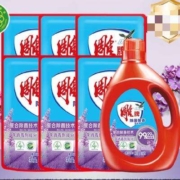 京东百亿补贴：雕牌 除菌馨香洗衣液 薰衣草味1kg+500g*6（共8斤）