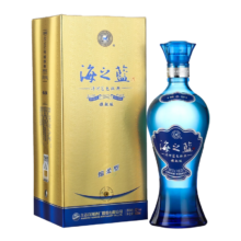 再降价、22日0点、PLUS会员：洋河 海之蓝旗舰版 52度 浓香型白酒 520ml