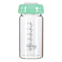 可瑞儿（MyCarol）玻璃储奶瓶180ML宽口径保鲜储奶杯2个装 CN-P01