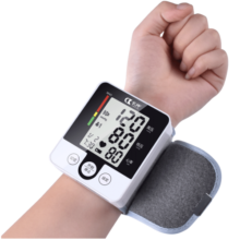 长坤手腕式电子血压计老人高精准测血压仪器血压仪家用血压测量仪血压器 CK-W132电池无背光+语音播报