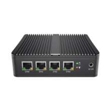 倍控J4125软路由N5105四核2.5G千兆网卡2500M爱快Win10网心云Linux工控机 G30黑J4125四网2.5G 准系统（无内存硬盘）