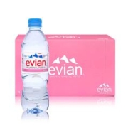evian 依云 法国原装进口 依云天然矿泉水饮用水 整箱装弱碱性天然山泉水 500ml*24 塑料瓶