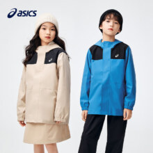 PLUS会员：ASICS 亚瑟士 儿童冲锋衣 207卡其色 140cm