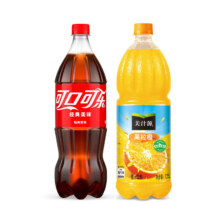 28日20点、京东百亿补贴：可口可乐汽水碳酸饮料 大瓶装 可乐+果粒橙1.25L  混合装
