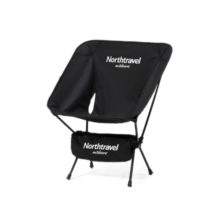 北旅（Northtravel） 户外折叠椅便携靠背铝合金月亮椅太空椅凳钓鱼椅子懒人椅月牙椅 黑色