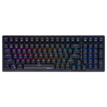 RK98机械键盘无线2.4G有线蓝牙三模键盘笔记本家用办公台式机游戏键盘100键98配列RGB背光黑色红轴199元 (月销2000+)