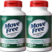 MoveFree益节高钙氨糖软骨素钙片中老年护关节VD240粒*2进口