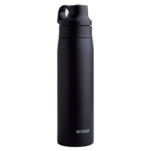 虎牌（TIGER）不锈钢真空吸管保冷杯 户外便携水杯杯子哑光黑0.5L MCS-A050-KM