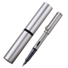 凌美(LAMY)钢笔签字笔水笔LX限定款时尚练字办公笔 深空灰色F尖礼盒送礼钢笔