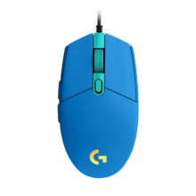 plus会员：罗技（G） G102 二代游戏鼠标 RGB鼠标 轻量设计 小手 蓝色