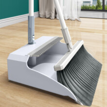 艺姿扫把簸箕套装 扫地扫帚梳齿型笤帚两件套直立收纳套扫组合YZ-S102