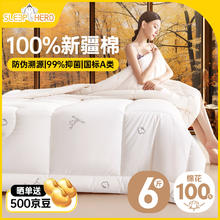 SleepHero 睡眠英雄 100%新疆棉花秋冬棉被子 6斤 200*230cm