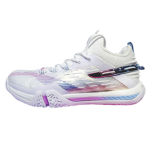 李宁（LI-NING）羽毛球鞋贴地飞行战戟䨻科技抗扭碳板稳定耐磨缓震专业比赛鞋 雷霆PRO AYAT009-4黑/石灰蓝 40码=250mm