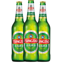 PLUS会员！TsingTao 青岛啤酒 经典啤酒10度 600mL 12瓶 4-5月到期