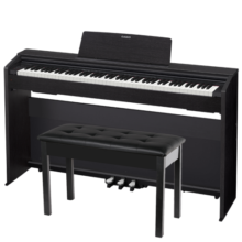 卡西欧（CASIO）电钢琴 PX870黑色立式成年人儿童88键重锤智能APP互动分享+琴凳