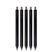 KACO菁点中性笔0.5mm子弹头黑色按动笔低重心签字笔考试刷题水笔黑杆5支/盒K1028