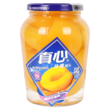 PLUS会员:真心 黄桃罐头880g