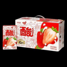PLUS会员：蝶泉酸益乳草莓味250ml*24盒/箱 礼盒装