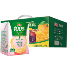 汇源 100%果汁桃汁礼盒200ml*12盒多种维生素饮料 整箱礼盒