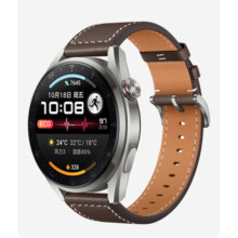 华为（HUAWEI）WATCH 3 Pro new eSIM独立通话手表 血氧监测 心脏与呼吸健康 时尚款棕色真皮表带