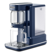 摩飞电器（Morphyrichards）饮水机家用 即热式茶饮机 桌面台式小型烧水泡茶一体机自动上水1.8L大容量 独立水箱 轻奢蓝 即热型
