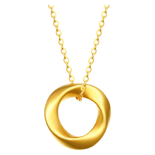 京东百亿补贴：China Gold 中国黄金 黄金项链女999足金莫比乌斯环
