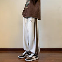 月伊纺 春季男士欧棉束脚休闲裤