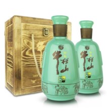 牛栏山 和之牛 浓香型白酒 52度 500mL 2瓶 礼盒装