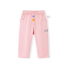 Mini Peace 太平鸟童装幼童裤子女宝宝休闲裤可爱甜美粉色裤子