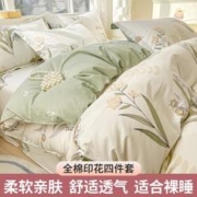 HODO HOME 红豆家纺 全棉1.5米四件套床上用品卡通纯棉单双人宿舍家用四季通用套件