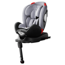 英氏（YEEHOO）婴儿汽车安全座椅宝宝可坐可躺360度旋转座椅车载通用儿童0-7岁 极光粉