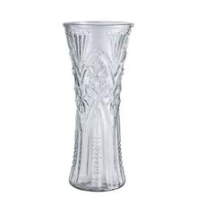 花伴你 特大号玻璃花瓶透明水养富贵竹客厅家用插花瓶摆件卧室家居玄关
