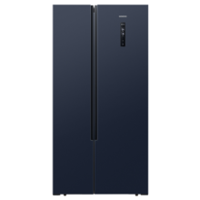 西门子（SIEMENS）502升变频冷藏冰箱双开门对开门大容量超薄嵌入式家用冰箱湖蕴蓝K65L56SMEC