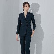 诗璐雅 西装套装女春秋时尚气质酒店经理高端商务正装女西服职业装