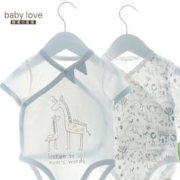 Babylove 婴儿薄款纯棉三角哈衣 2件装