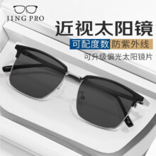 JingPro 镜邦 1.60近视/偏光太阳镜（含散光）+时尚GM大框多款可选98.16元包邮